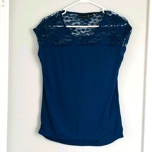 Metaphor Small Blue Lace top shirt